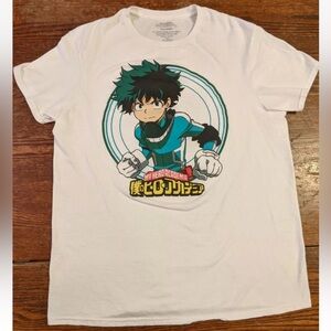 My Hero Academia Funimation/ Size XL /46/48 White Tee NWOT